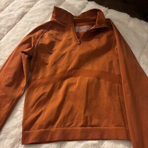 Victoria's Secret PINK Women's Orange and Brown Shirt